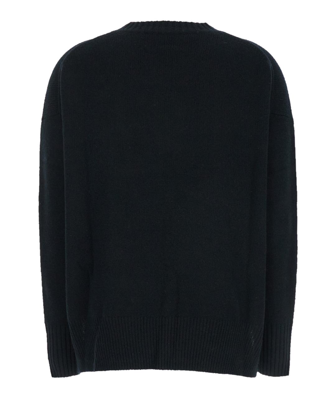 ALLUDE Черный кашемировый джемпер / свитер, фото 2