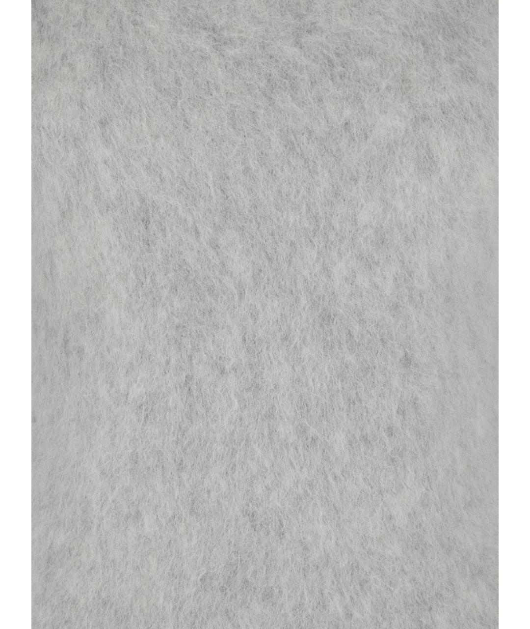 SPORTMAX Серая шерстяная водолазка, фото 3