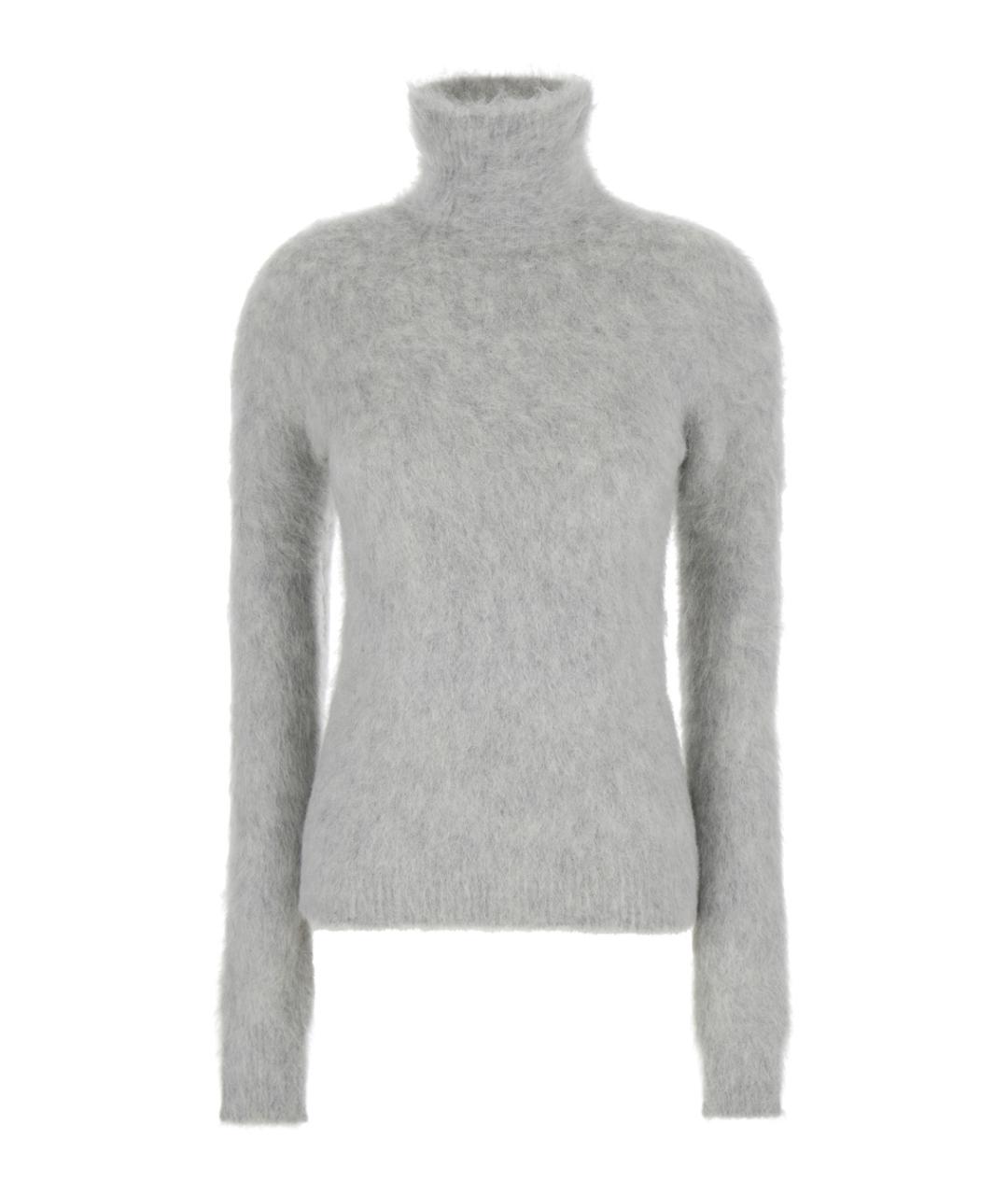 SPORTMAX Серая шерстяная водолазка, фото 1