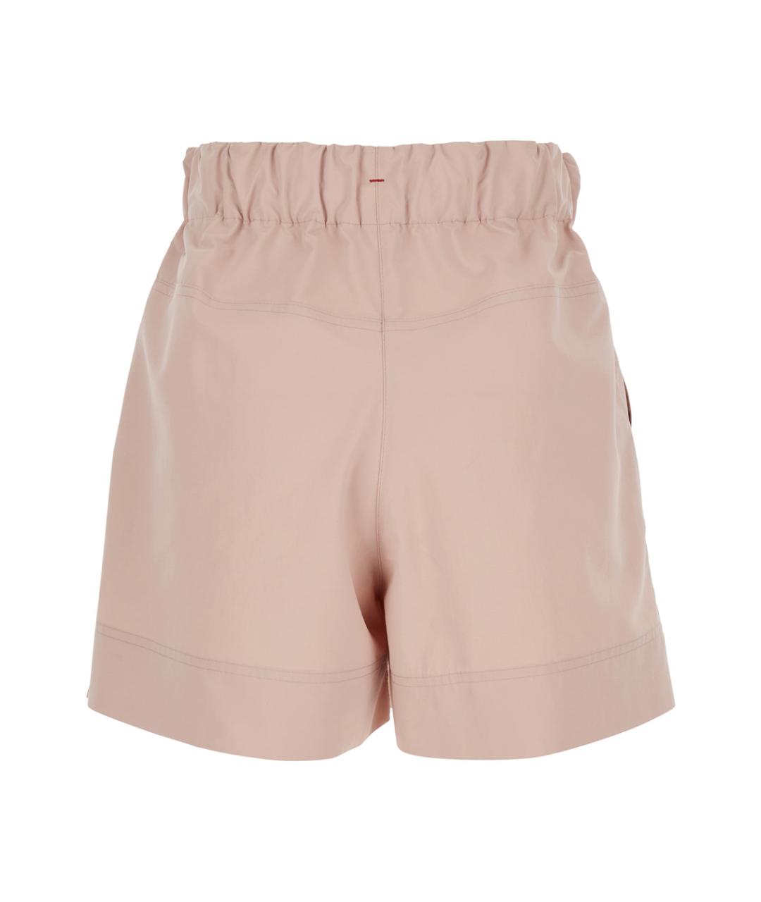 MONCLER GRENOBLE Розовые полиэстеровые шорты, фото 2
