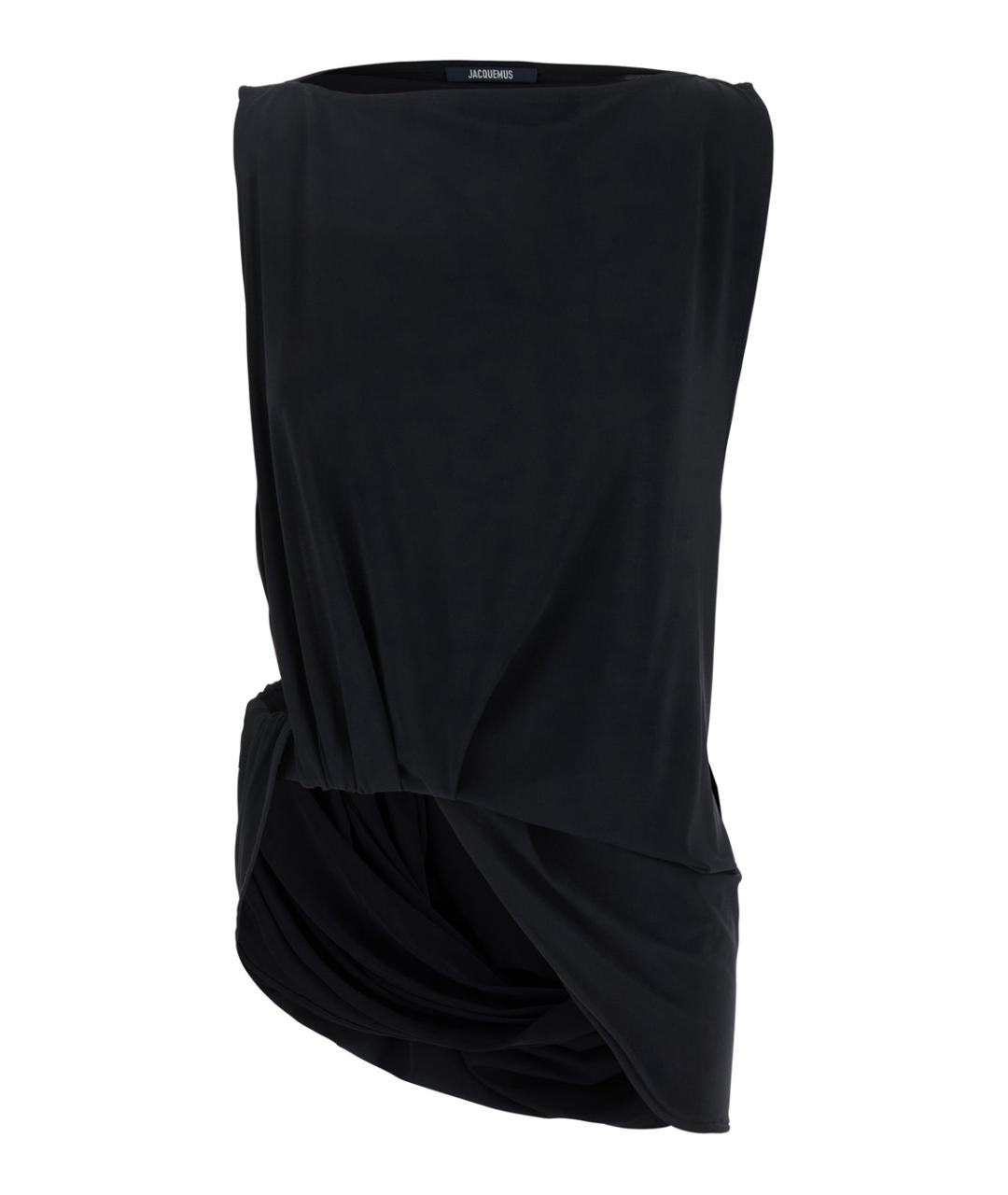 JACQUEMUS Черная вискозная блузы, фото 1