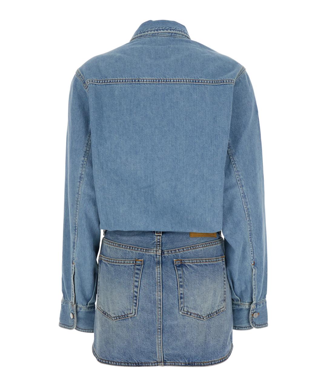 HAIKURE Синее хлопковое повседневное платье, фото 2