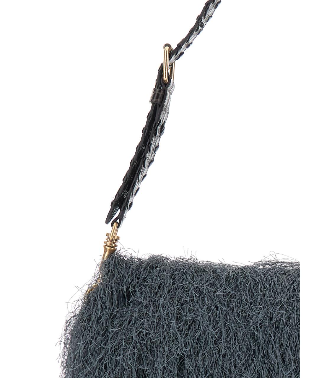 DRIES VAN NOTEN Серая кожаная сумка через плечо, фото 3