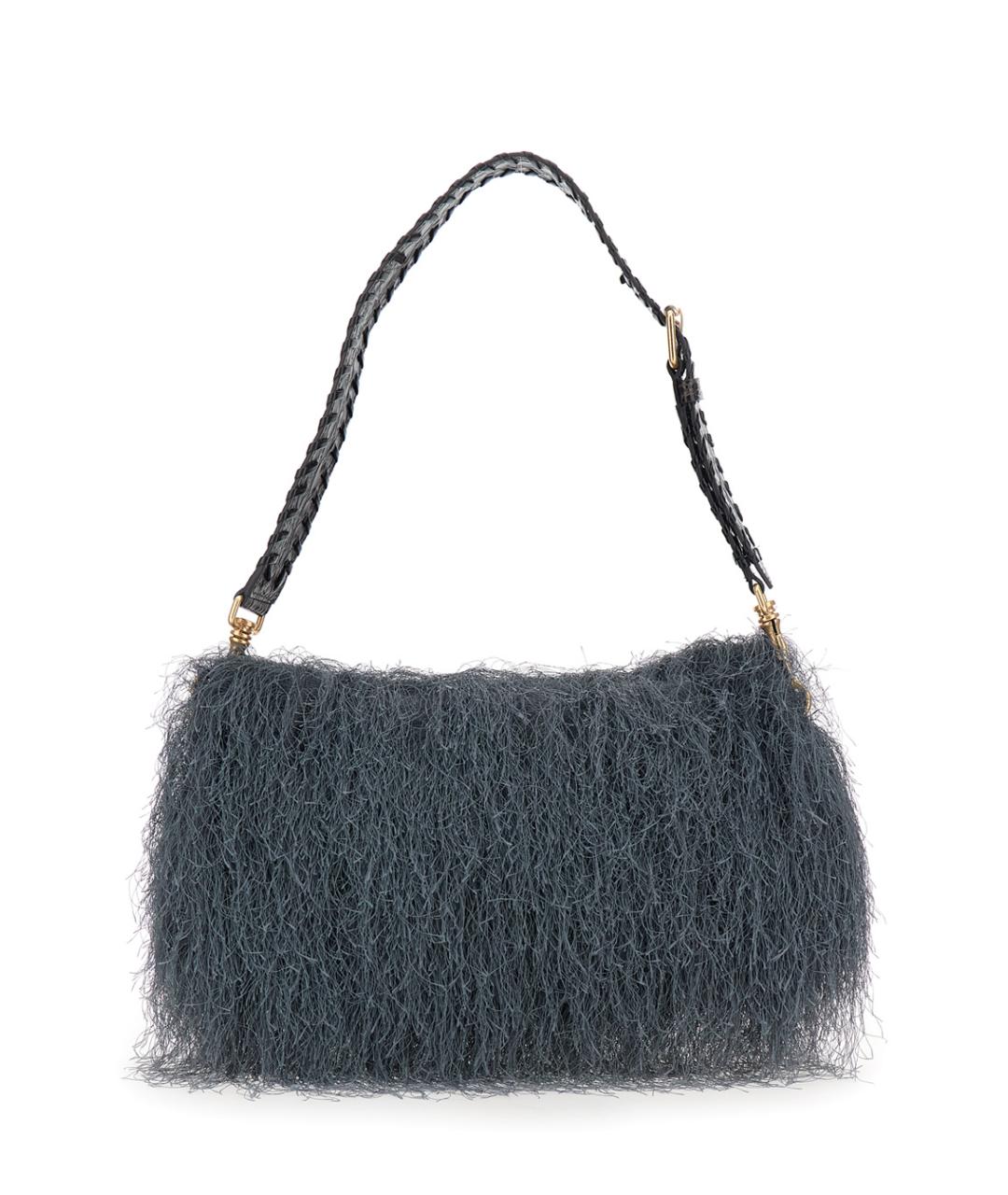 DRIES VAN NOTEN Серая кожаная сумка через плечо, фото 2