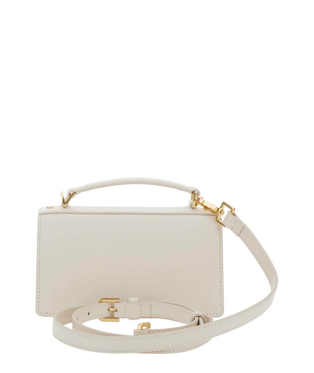 GOLDEN GOOSE DELUXE BRAND Белая кожаная сумка с короткими ручками, фото 2