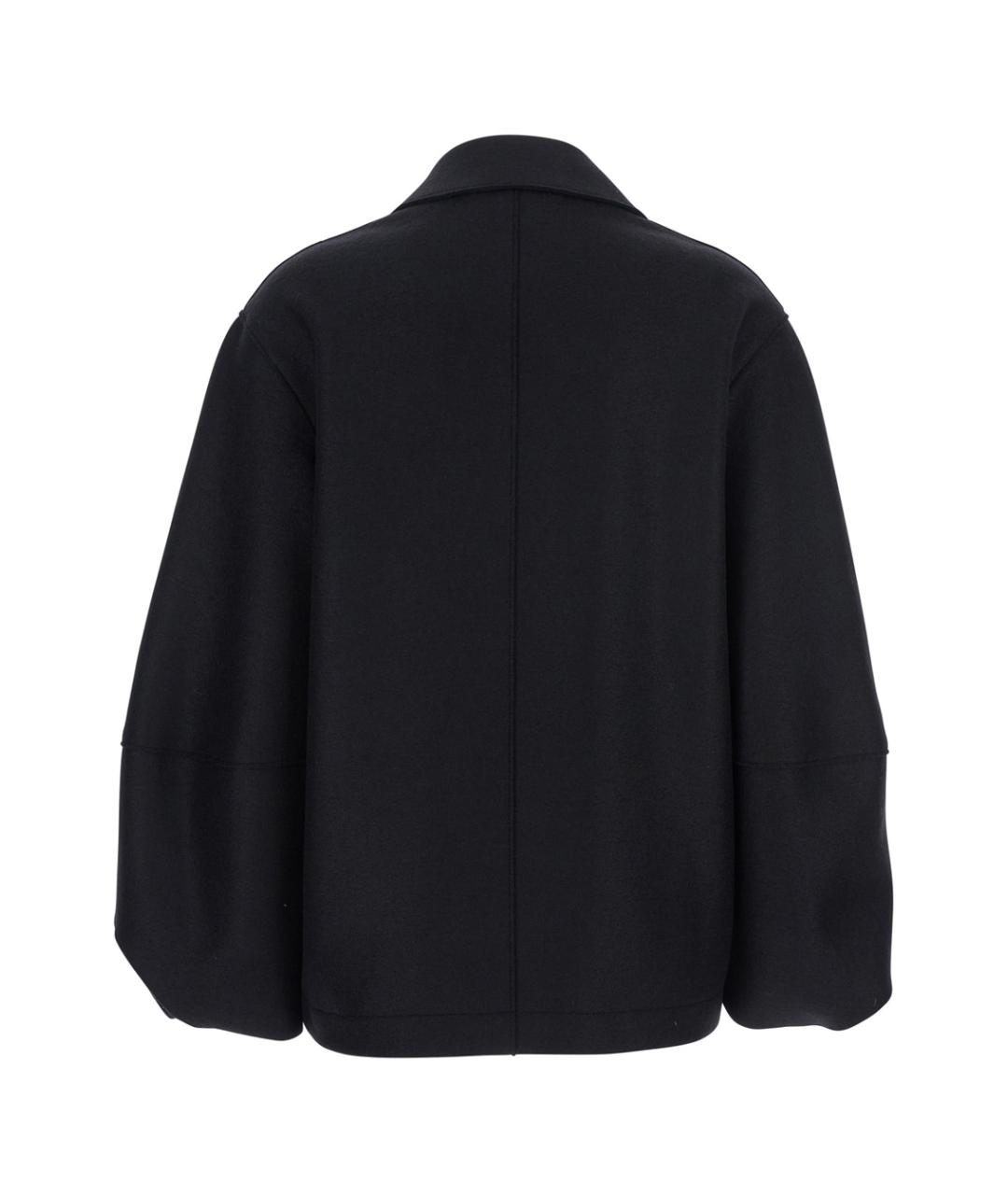 HARRIS WHARF LONDON Черная шерстяная куртка, фото 2