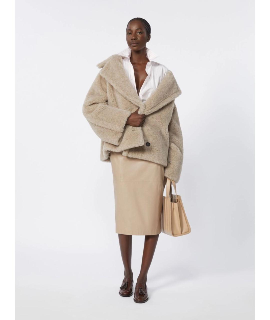 MAX MARA Бежевое кашемировое пальто, фото 2