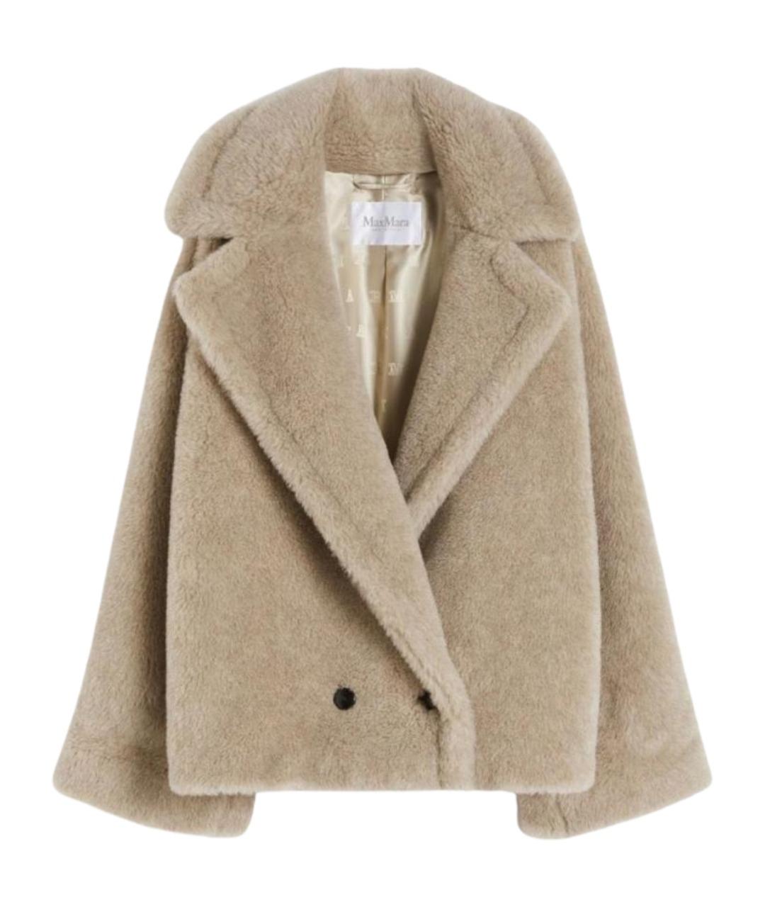 MAX MARA Бежевое кашемировое пальто, фото 1