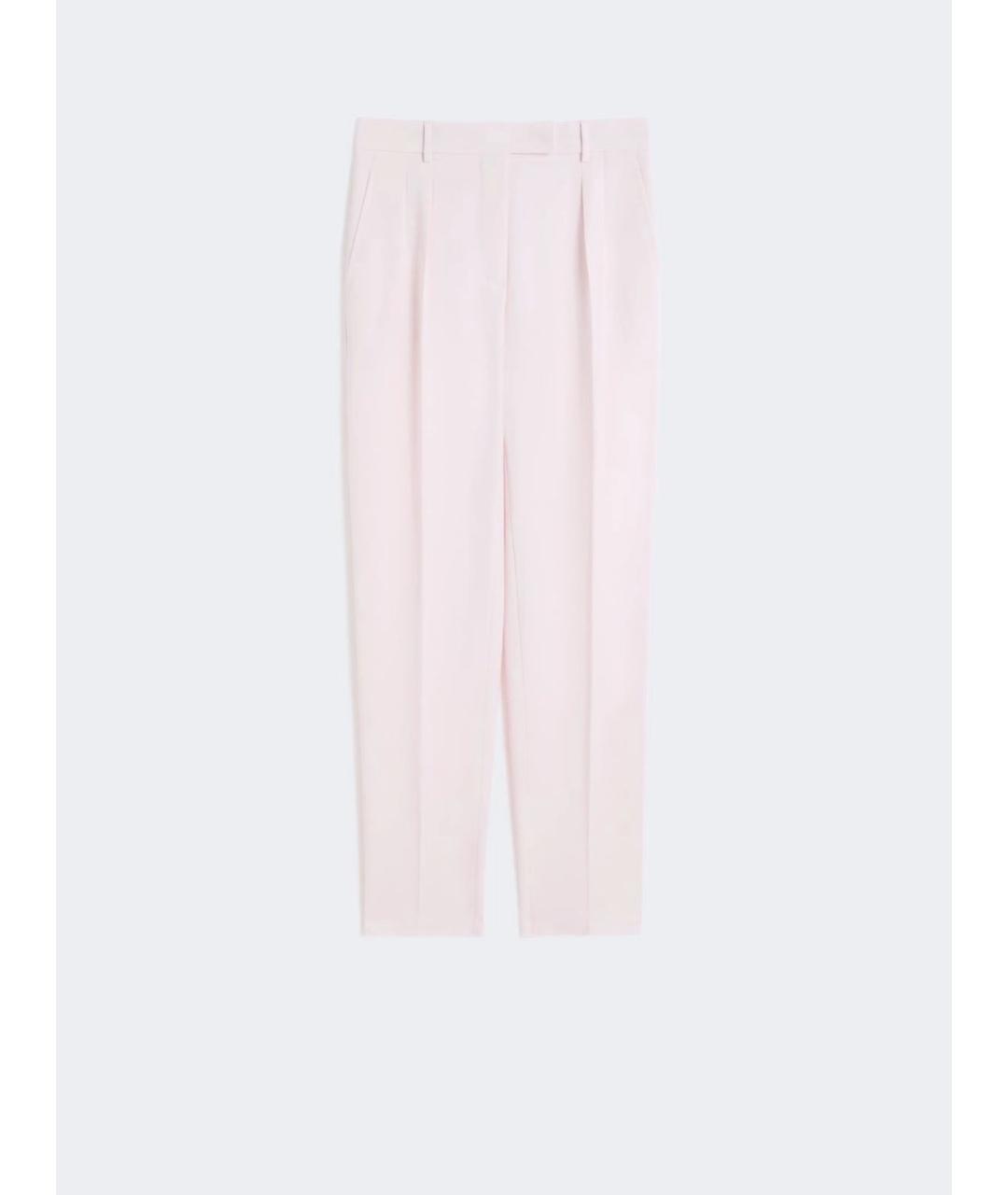 MAX MARA STUDIO Розовые прямые брюки, фото 5