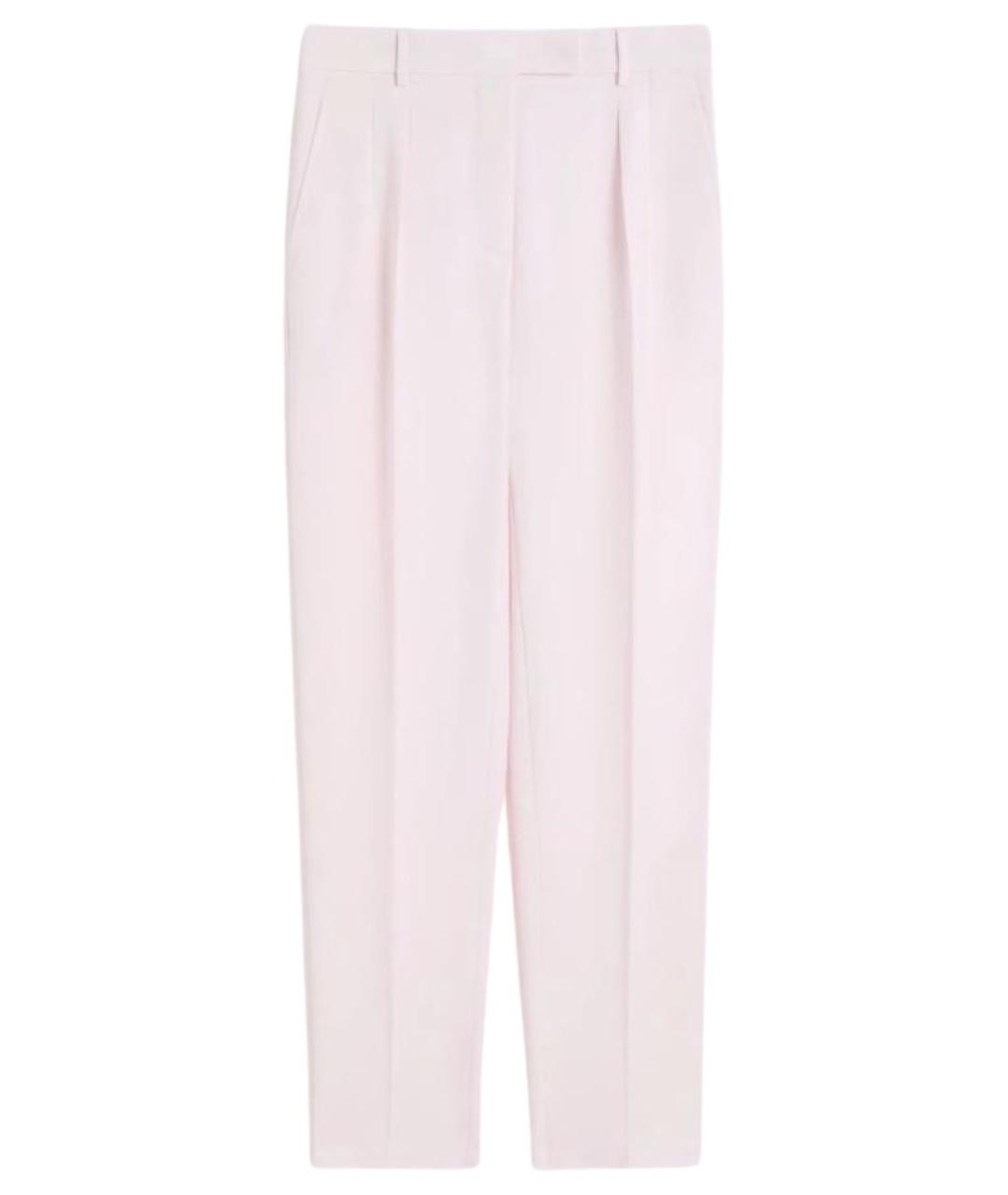 MAX MARA STUDIO Розовые прямые брюки, фото 1