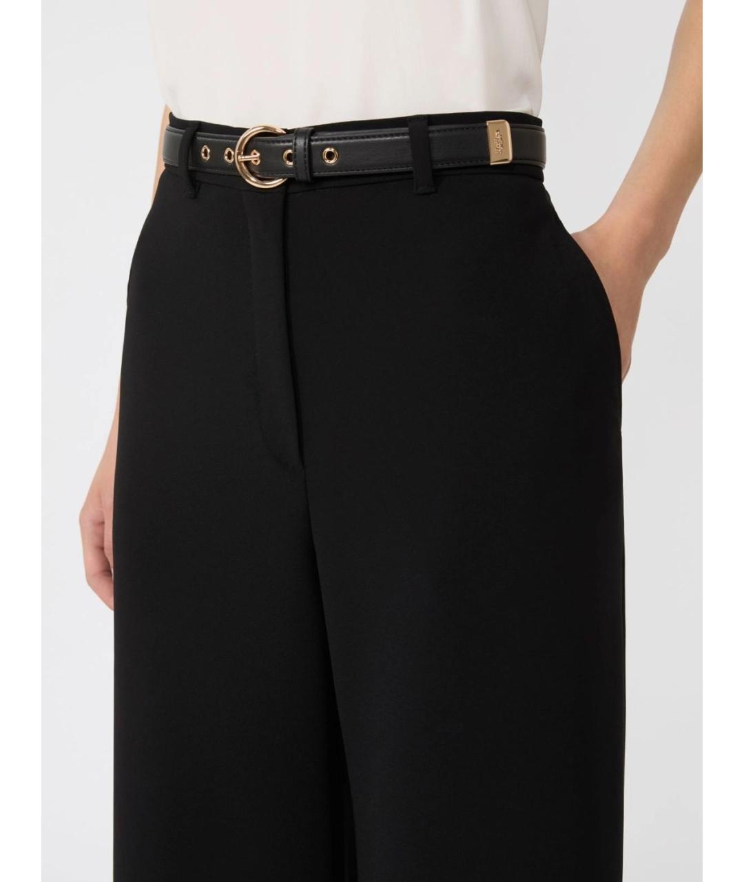 MAX MARA STUDIO Черные прямые брюки, фото 5