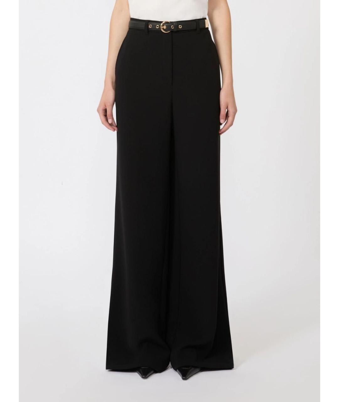 MAX MARA STUDIO Черные прямые брюки, фото 3