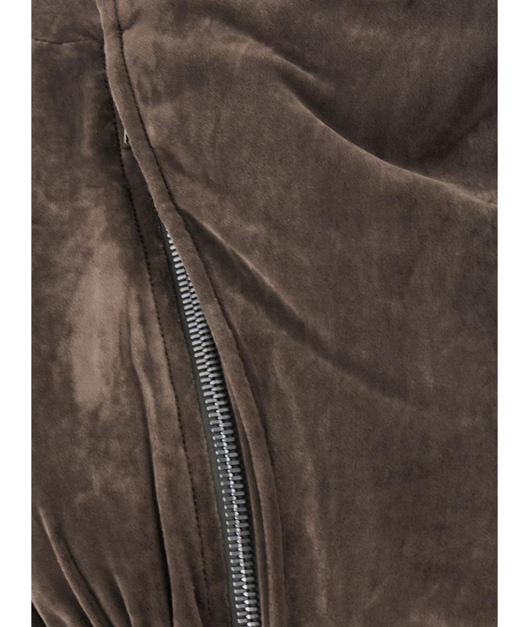 RICK OWENS Коричневая вискозная куртка, фото 3
