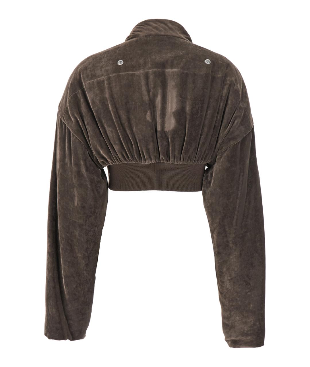 RICK OWENS Коричневая вискозная куртка, фото 2