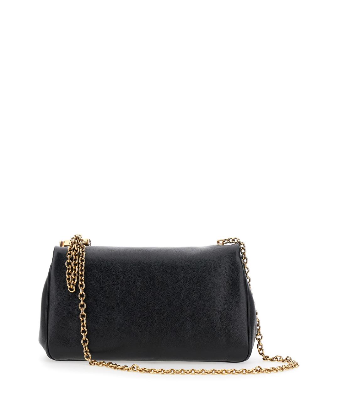 CHLOE Черная кожаная сумка через плечо, фото 2