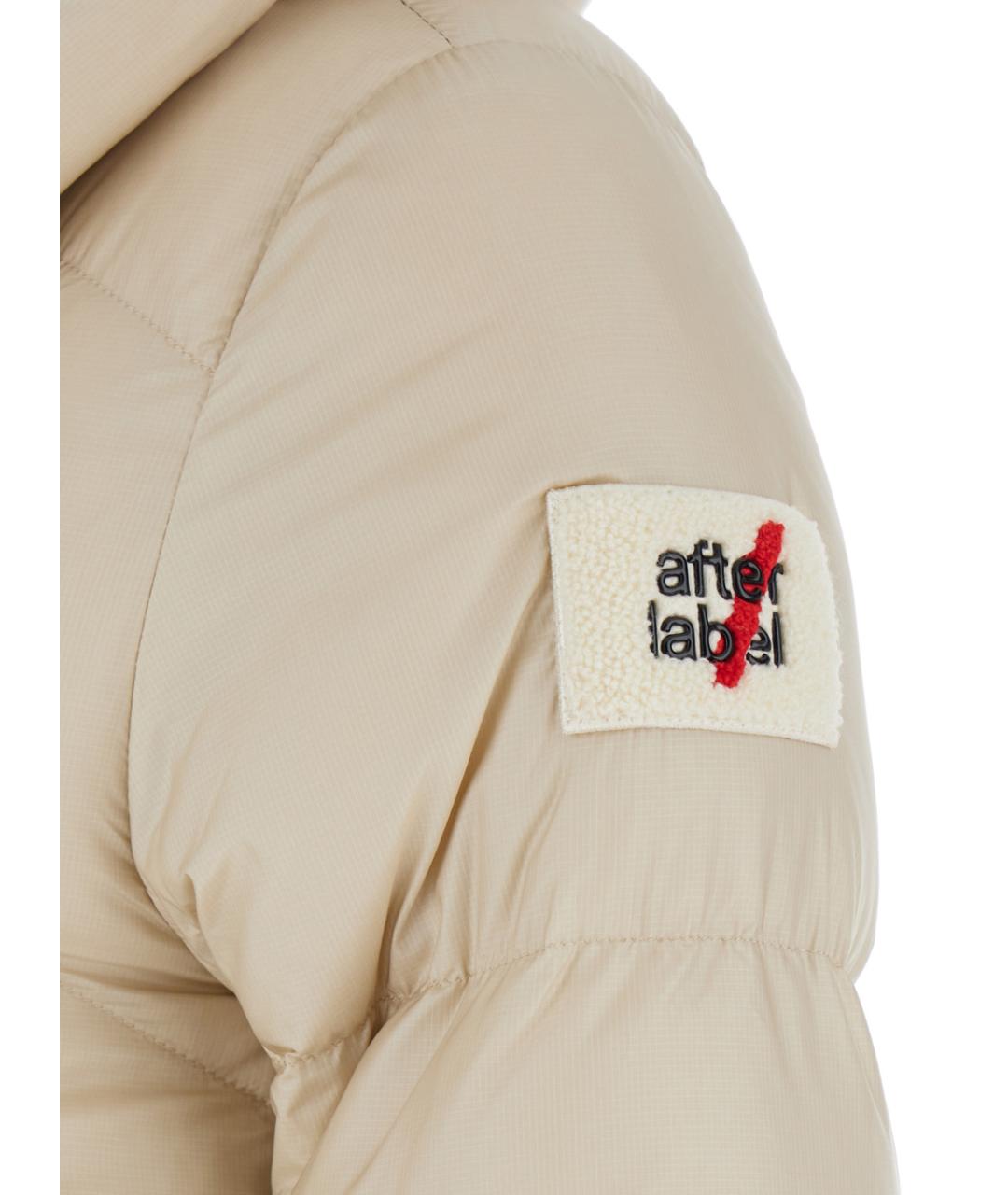 AFTER LABEL Бежевый полиамидовый пуховик, фото 3