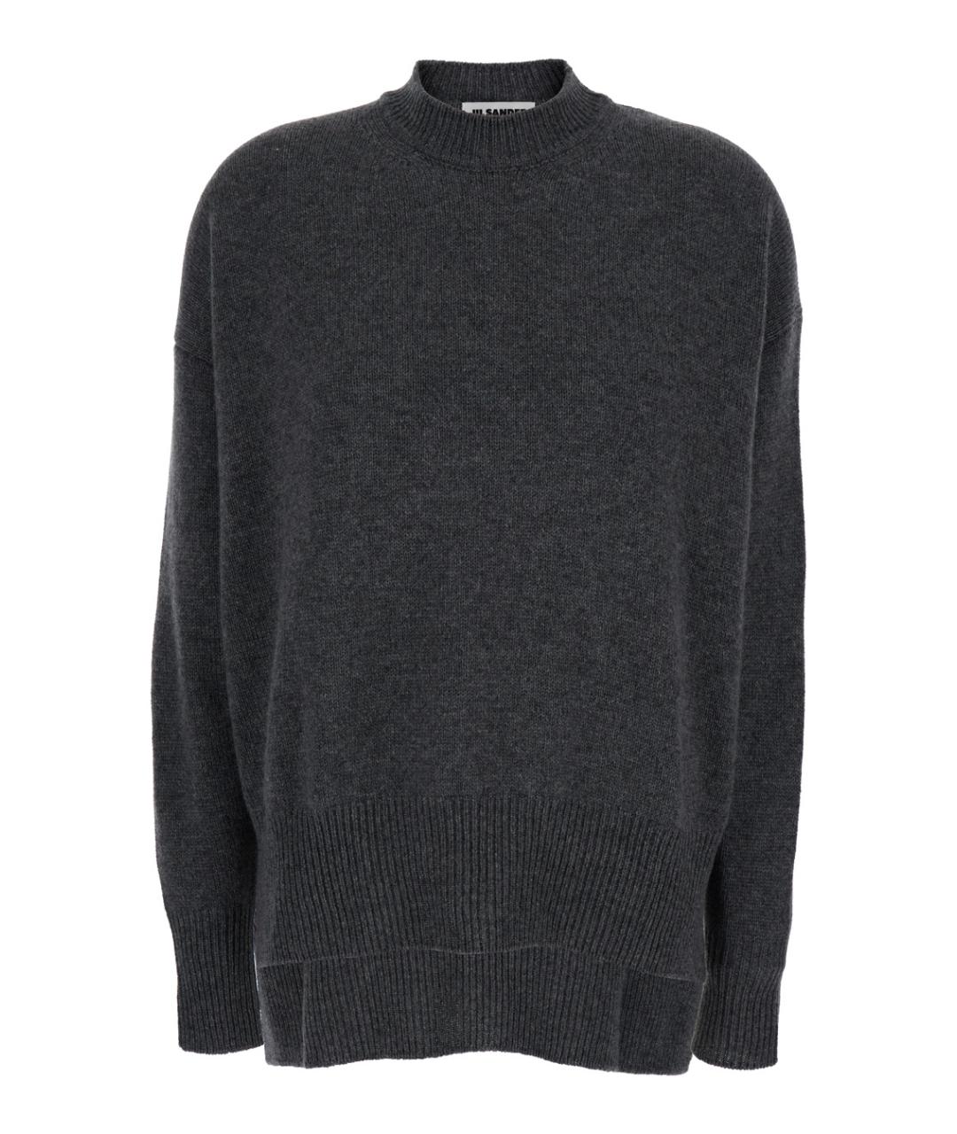 JIL SANDER Серый кашемировый джемпер / свитер, фото 1