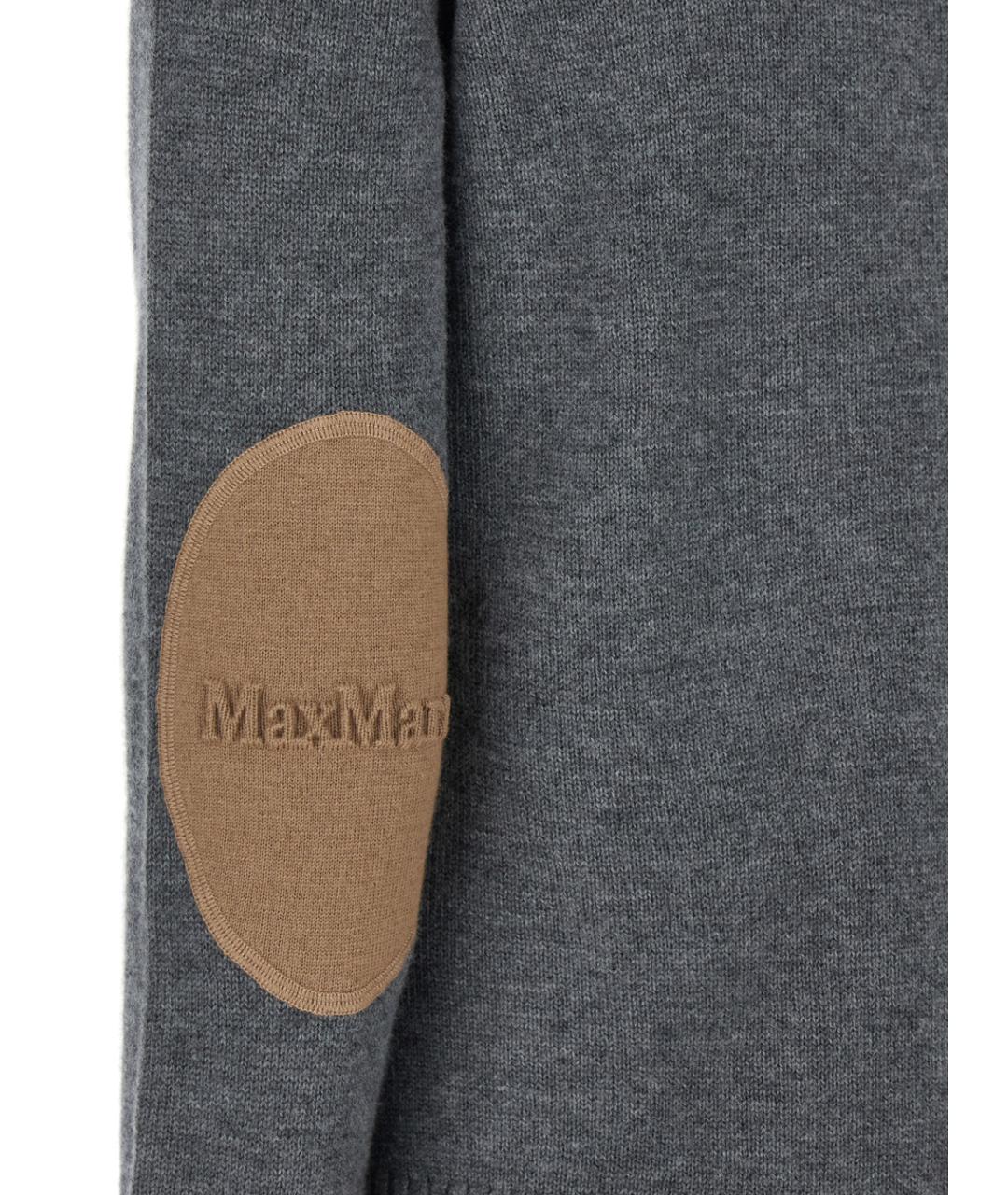 'S MAX MARA Серый шерстяной джемпер / свитер, фото 3