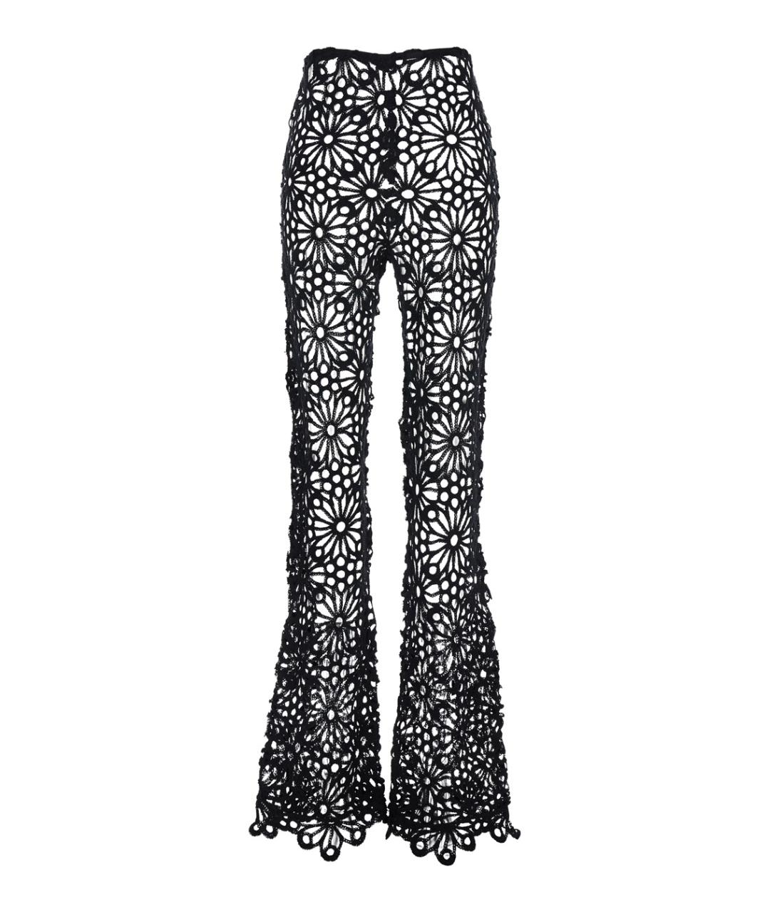 NORMA KAMALI Черные полиамидовые брюки широкие, фото 2