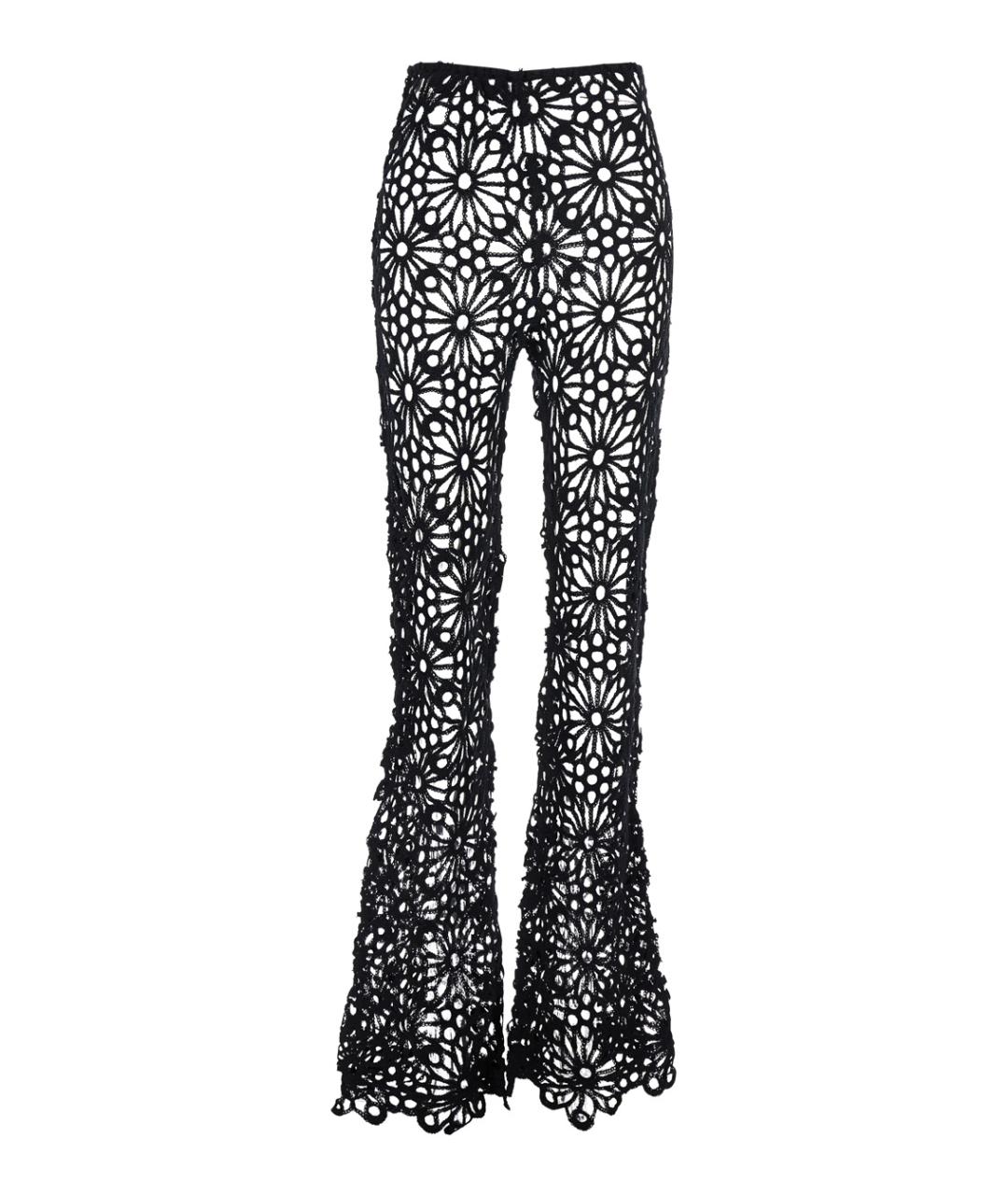 NORMA KAMALI Черные полиамидовые брюки широкие, фото 1