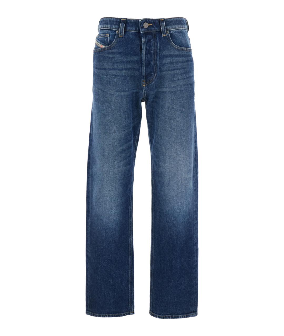 DIESEL Синие хлопковые прямые джинсы, фото 1