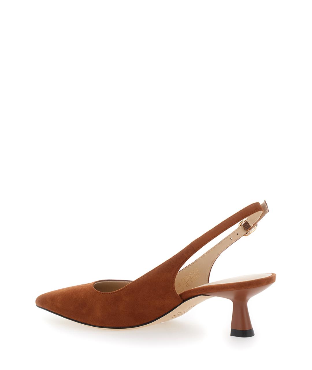 STUART WEITZMAN Коричневые замшевые туфли, фото 3