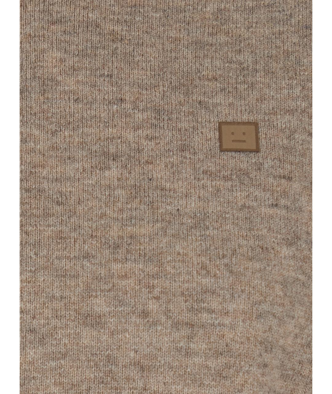 ACNE STUDIOS Бежевый шерстяной джемпер / свитер, фото 3