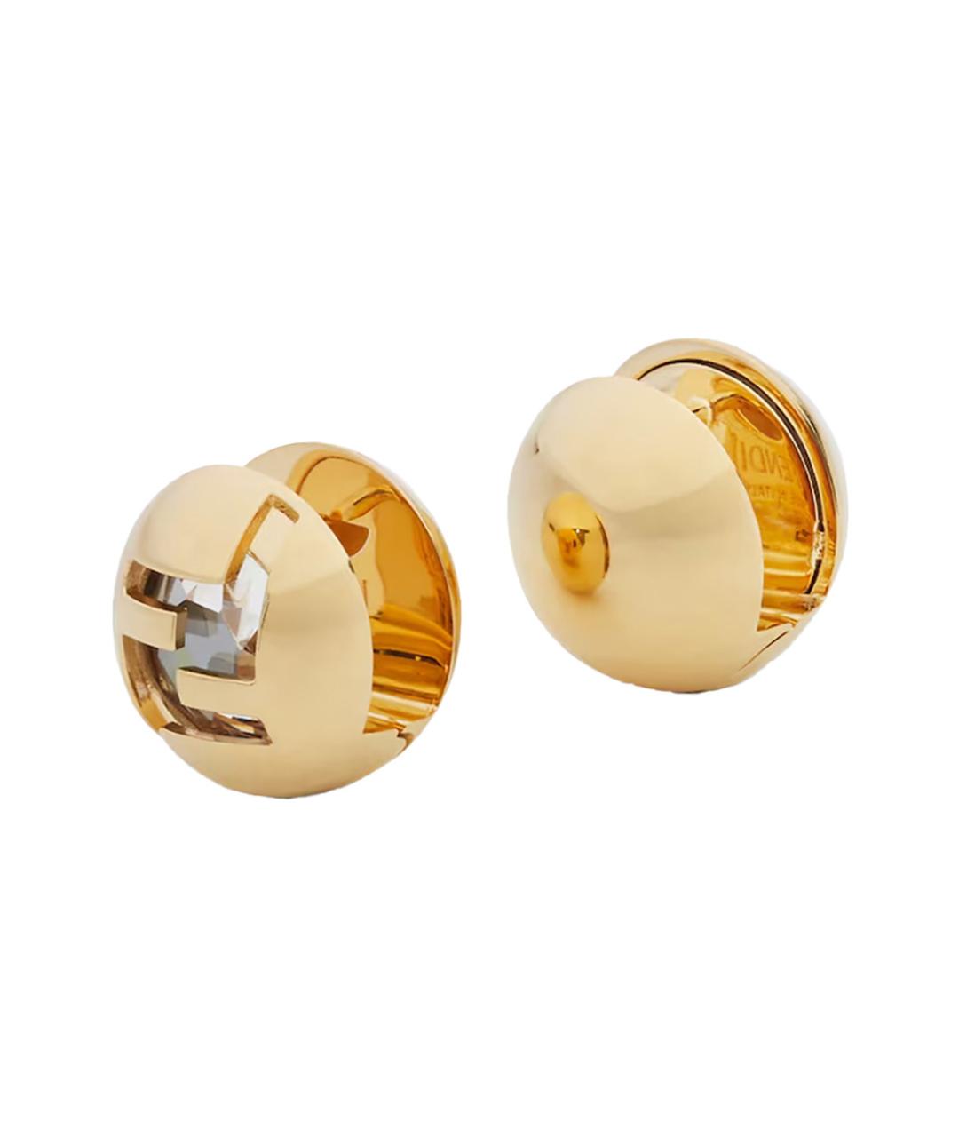 FENDI Золотые серьги, фото 1