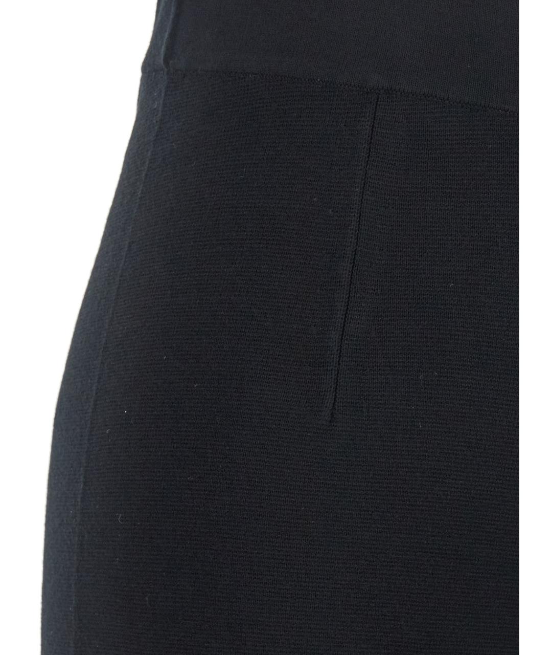 MAX MARA STUDIO Черные вискозные прямые брюки, фото 3