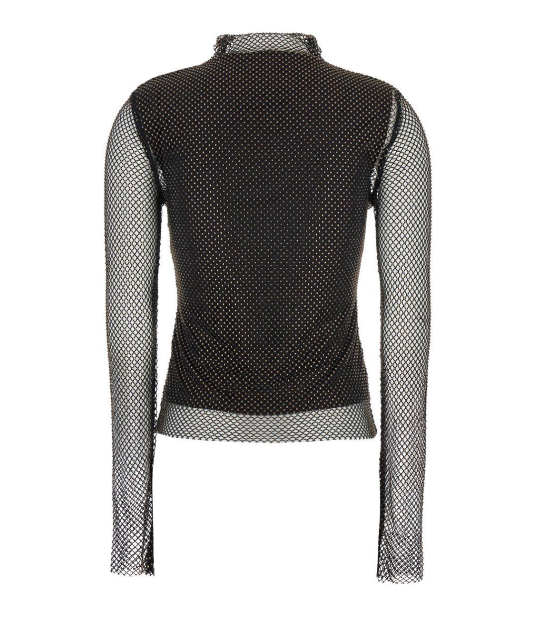 SPORTMAX Черная полиэстеровая блузы, фото 2