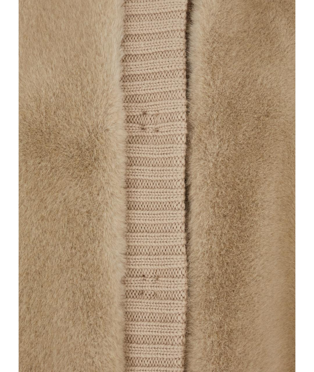 PINKO Бежевый меховой жилет, фото 3