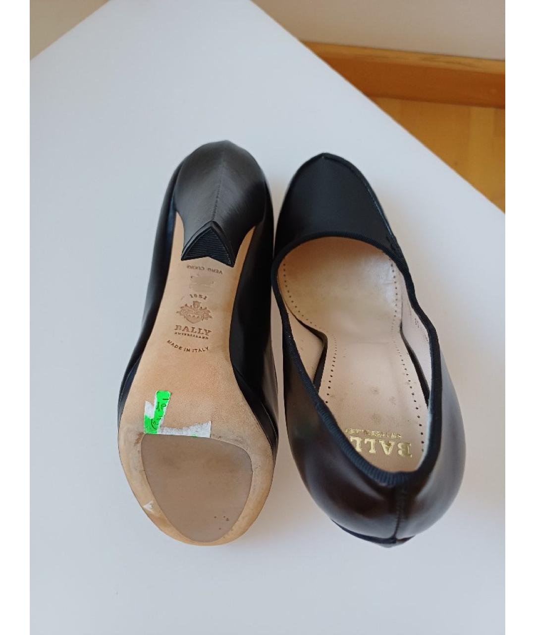 BALLY Черные кожаные туфли, фото 9