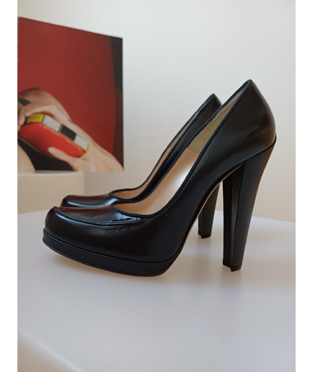 BALLY Черные кожаные туфли, фото 2