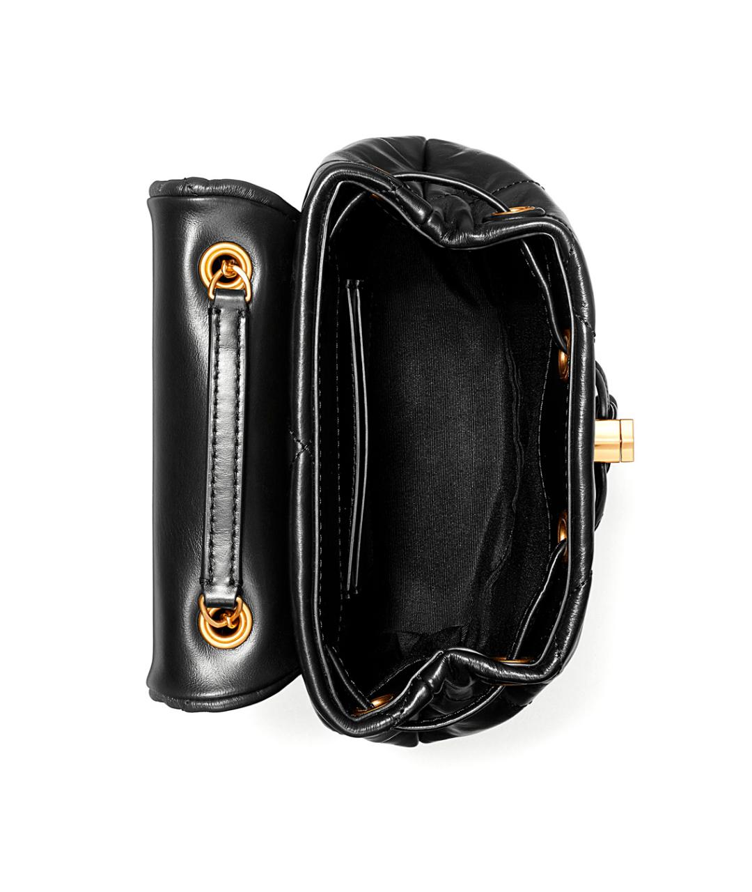 TORY BURCH Черный кожаный рюкзак, фото 3