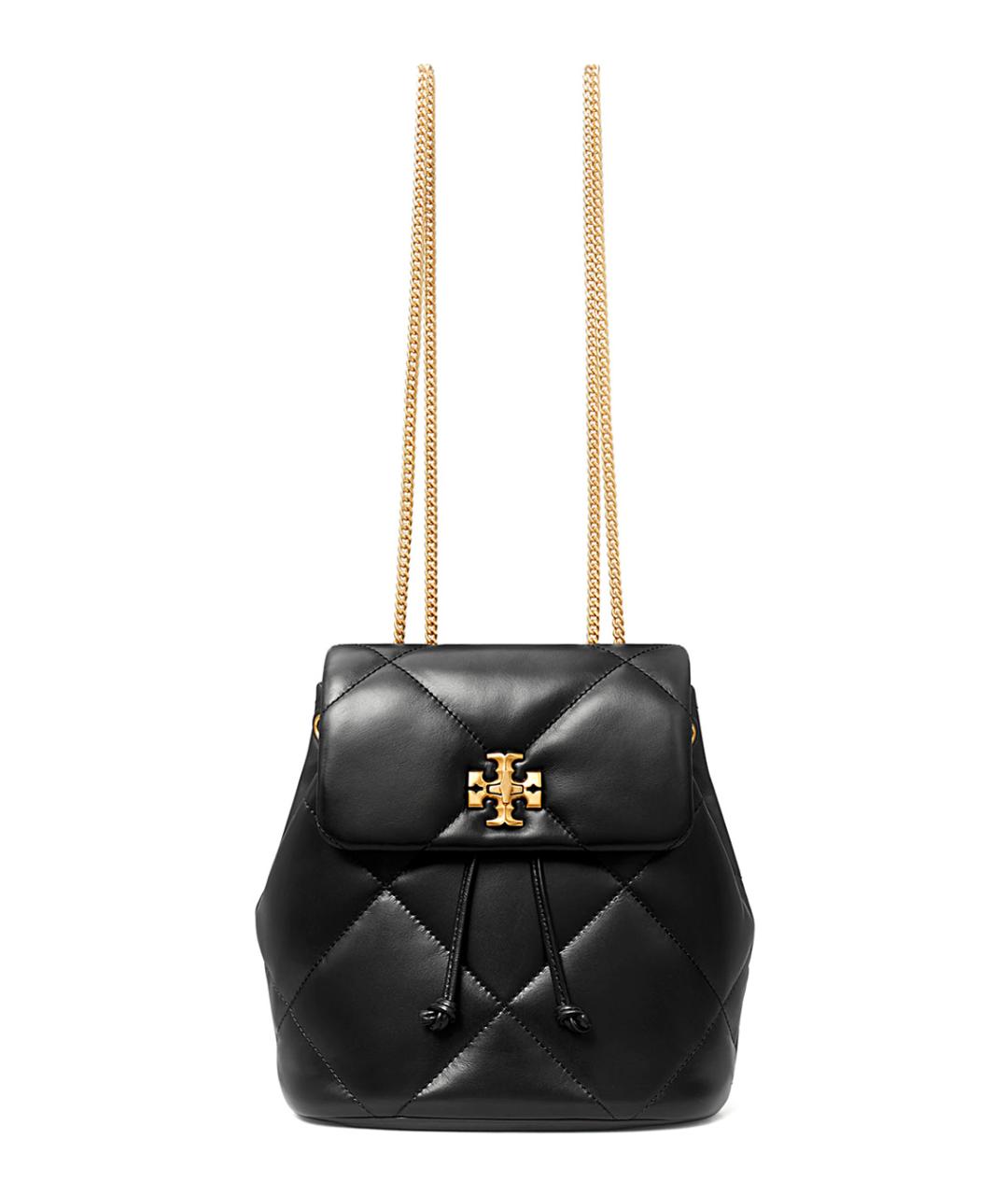 TORY BURCH Черный кожаный рюкзак, фото 4