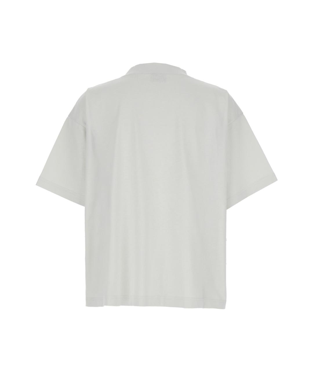 BALENCIAGA Белая хлопковая футболка, фото 2