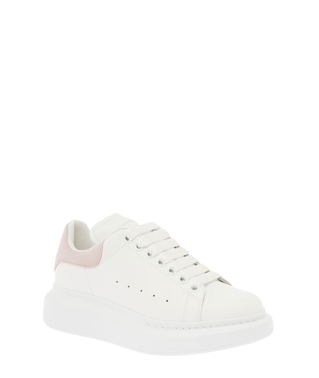 ALEXANDER MCQUEEN Белые кожаные кроссовки, фото 2