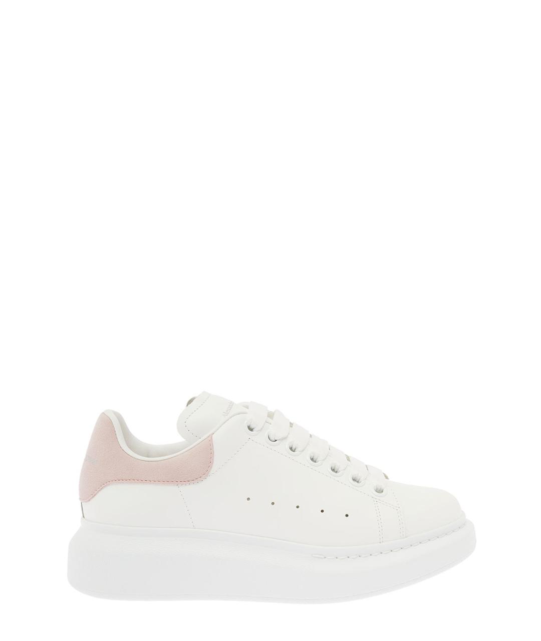 ALEXANDER MCQUEEN Белые кожаные кроссовки, фото 1