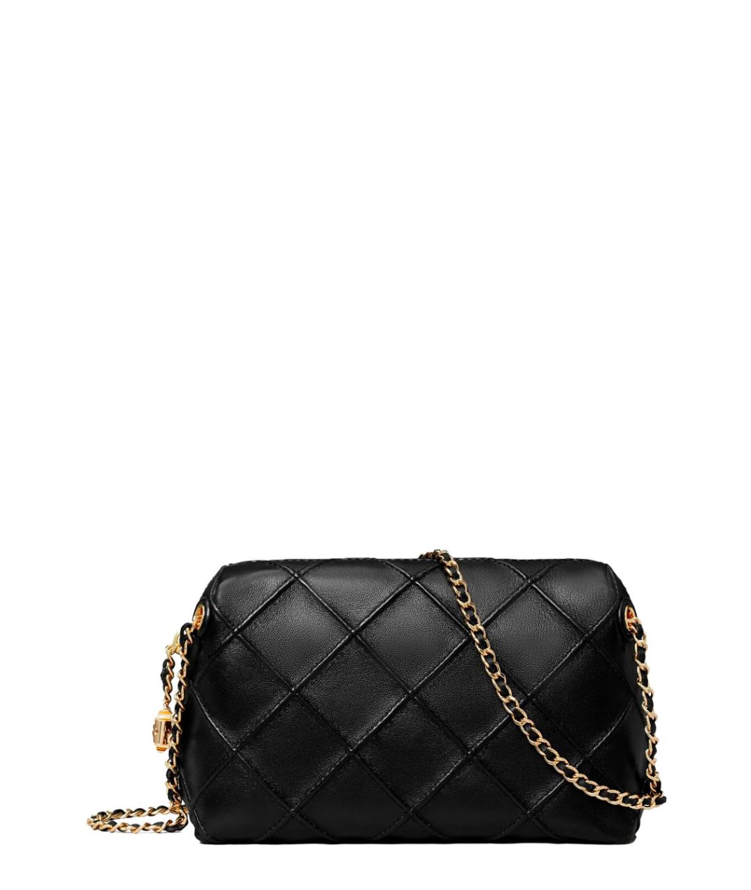 TORY BURCH Черная кожаная сумка через плечо, фото 1