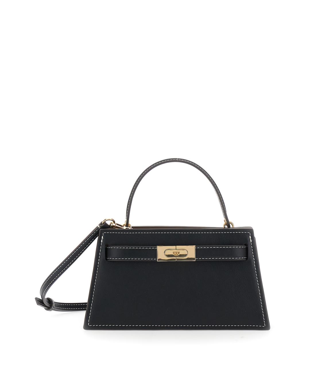 TORY BURCH Черная кожаная сумка через плечо, фото 1