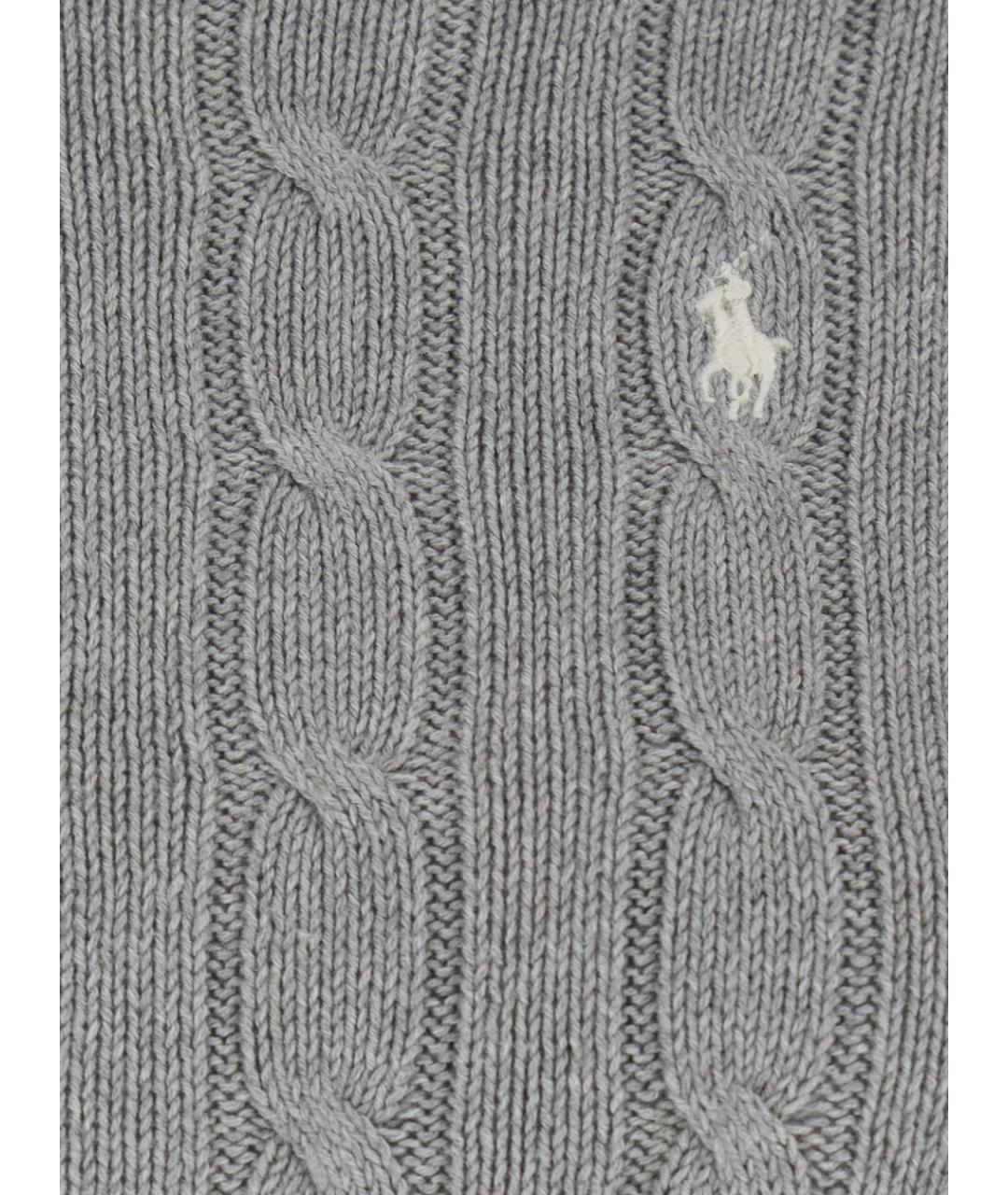 POLO RALPH LAUREN Серый хлопковый джемпер / свитер, фото 3