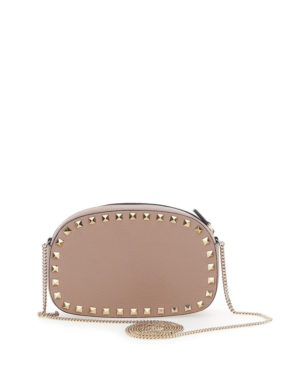 VALENTINO Розовая кожаная сумка через плечо, фото 2