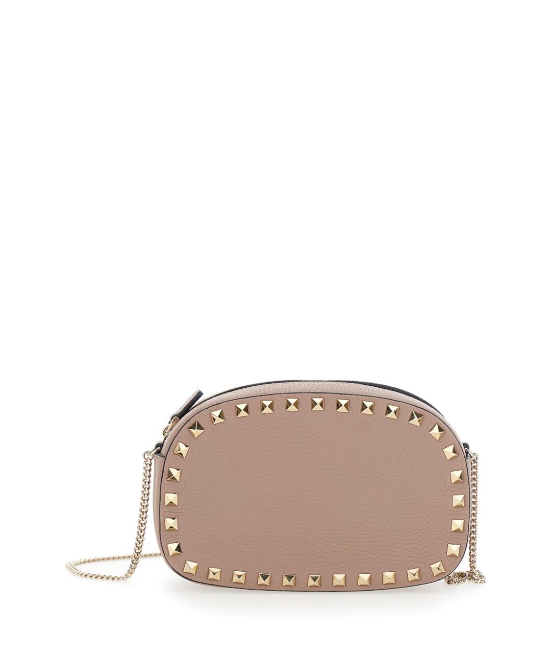 VALENTINO Розовая кожаная сумка через плечо, фото 1