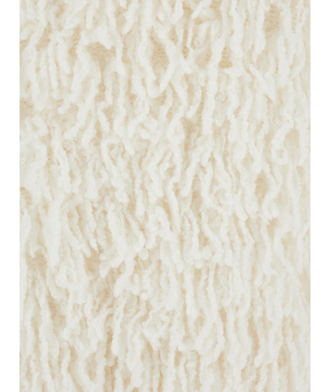 LOULOU STUDIO Белый шерстяной джемпер / свитер, фото 3