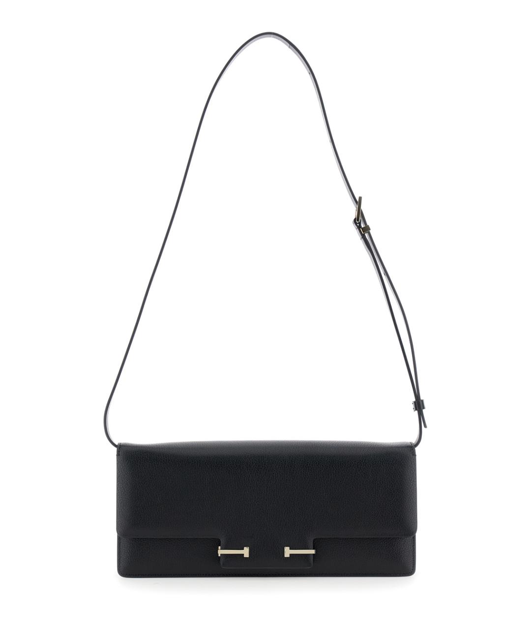 TOM FORD Черная кожаная сумка через плечо, фото 1