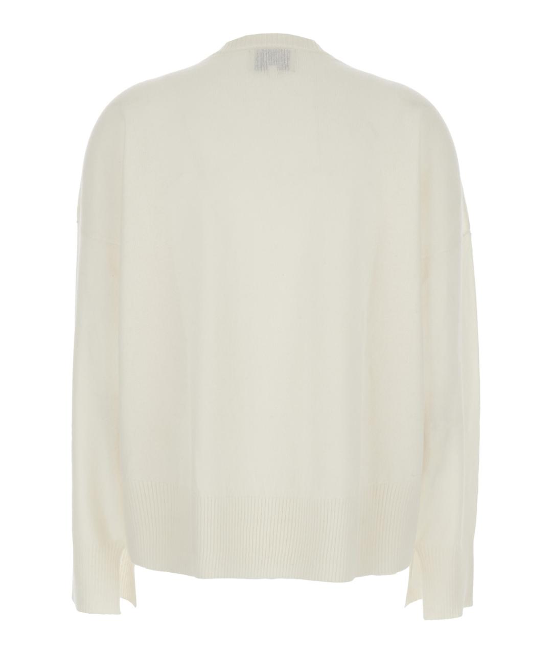 LOULOU STUDIO Белый кашемировый джемпер / свитер, фото 2