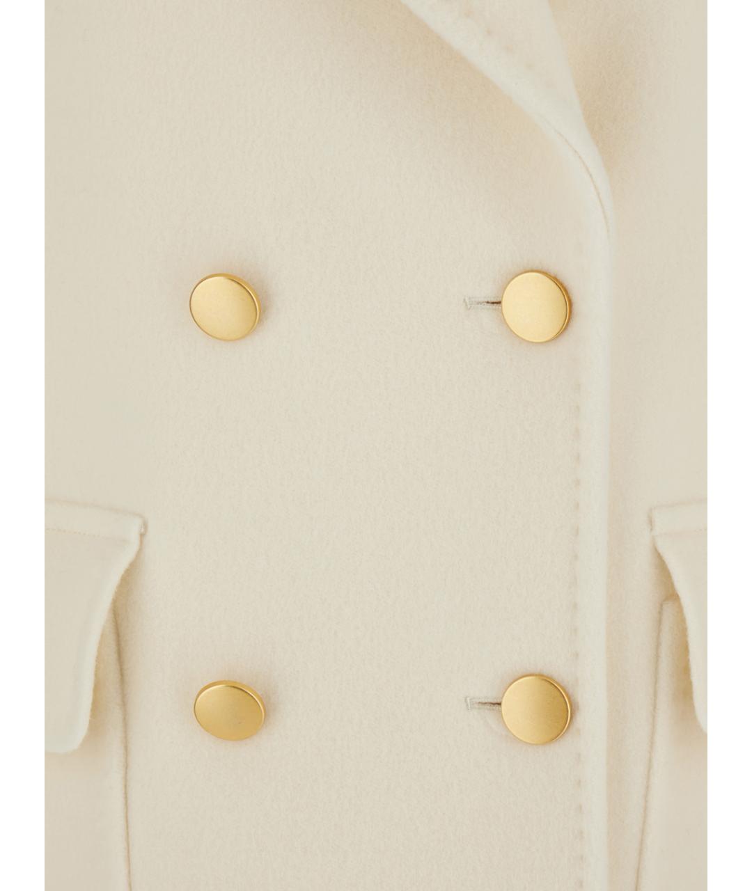 TAGLIATORE Белое шерстяное пальто, фото 3