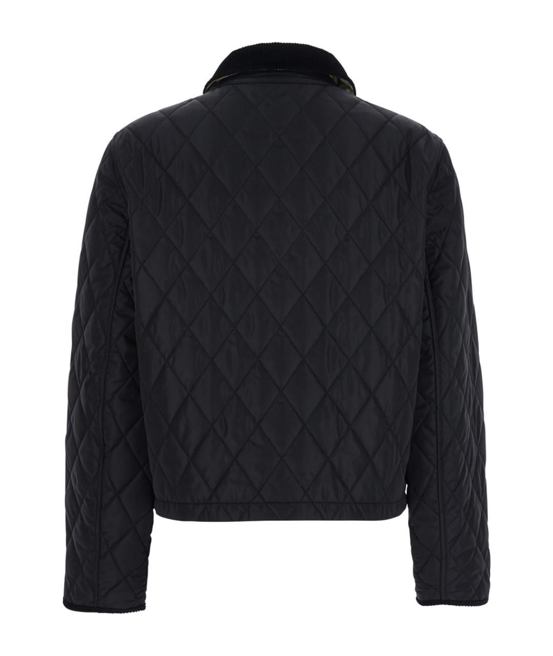 BURBERRY Черная полиамидовая куртка, фото 2