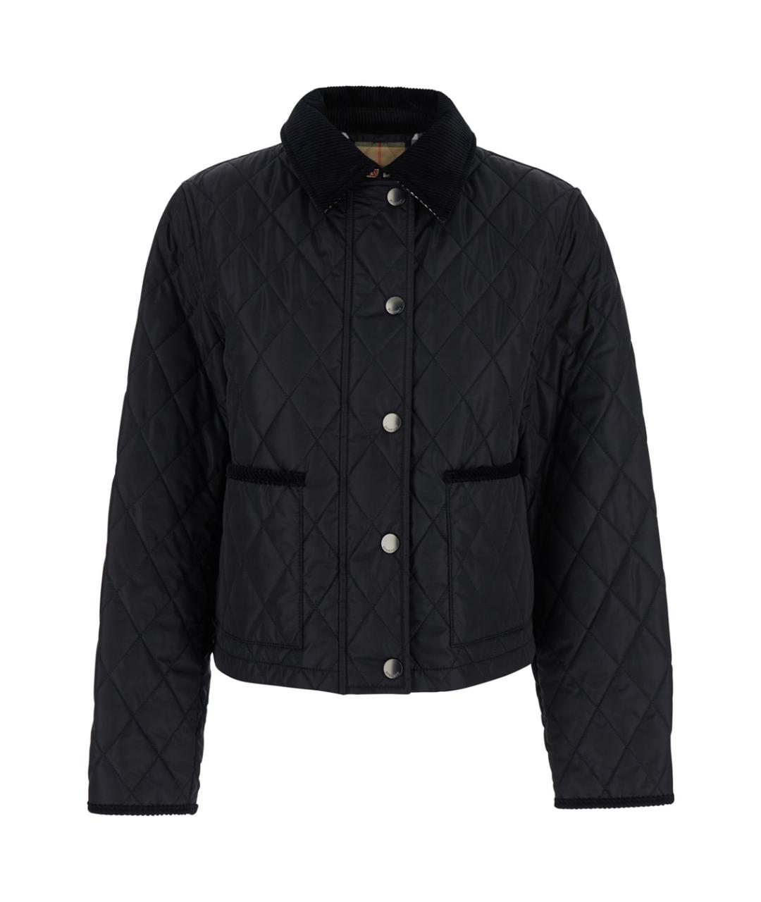 BURBERRY Черная полиамидовая куртка, фото 1