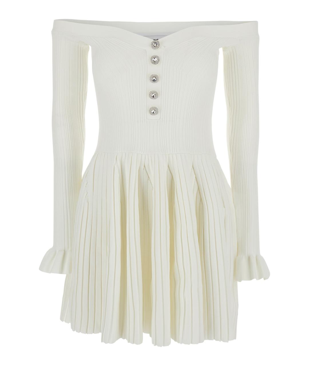 SELF-PORTRAIT Белое вискозное повседневное платье, фото 1